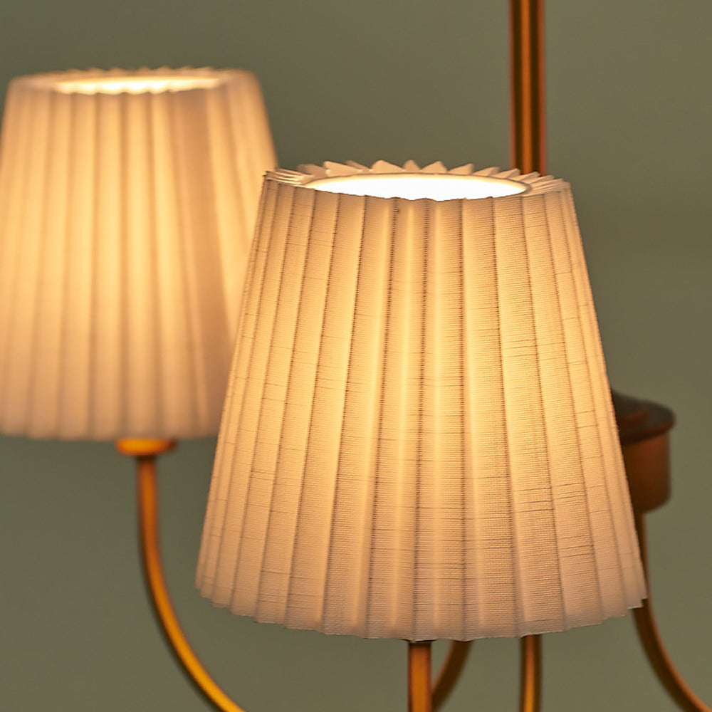 Silva candelabru  modern Retro din stofă, alb/verde