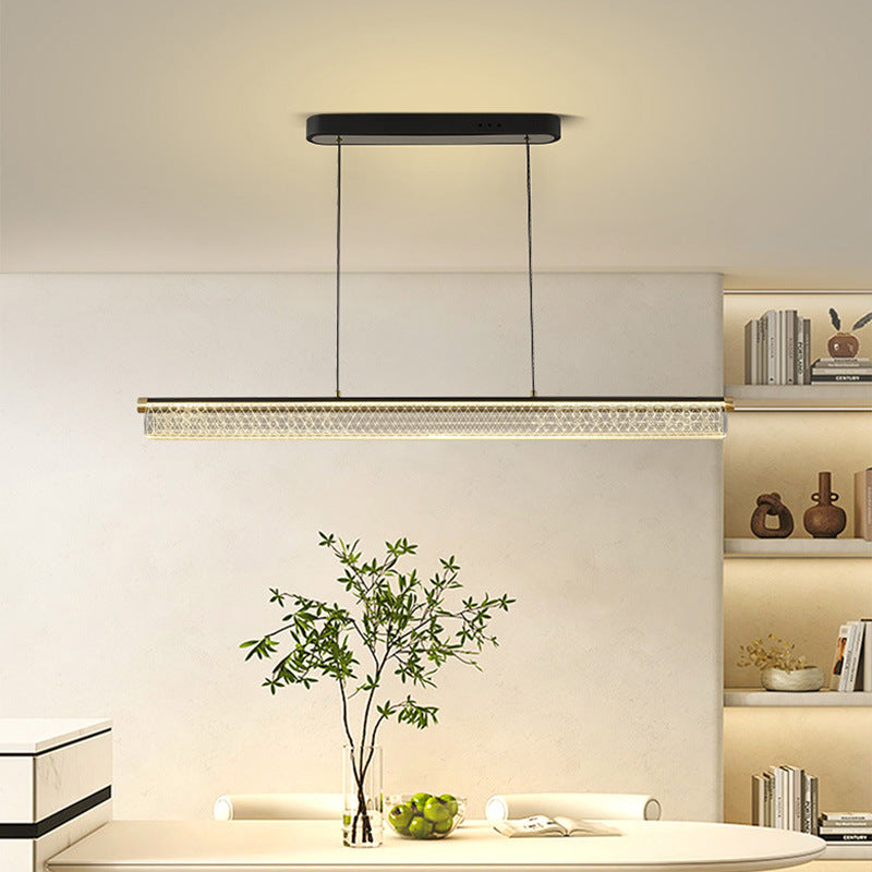 Arisha lampă suspendată LED modernă Transparentă metal Sufragerie/living/Cameră de ceai