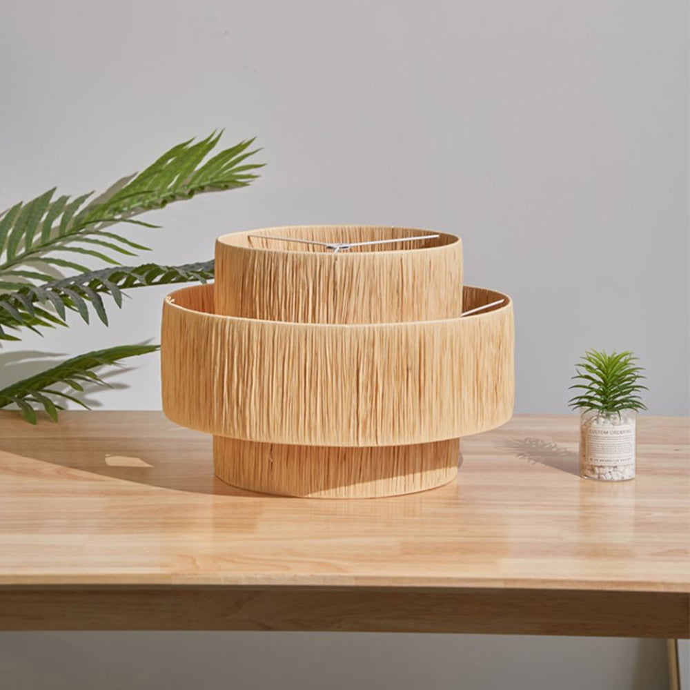 Muto lampă suspendată rustic boho din ratan, stil 3