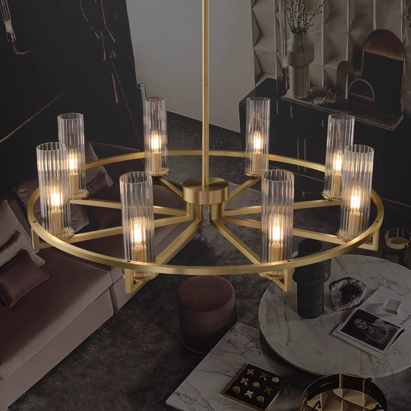 Arisha lampă suspendată postmodernă din sticlă și metal pentru living/cameră de dormit, în stil modern