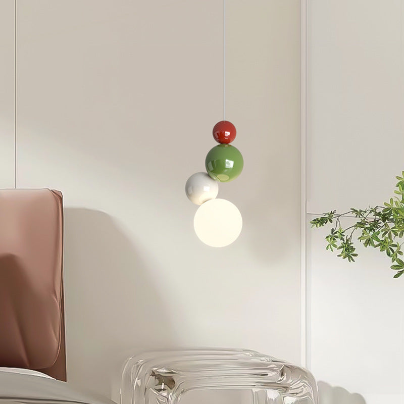 Valentina lampă suspendată albă din metal, modernă, LED, pentru dormitor și living
