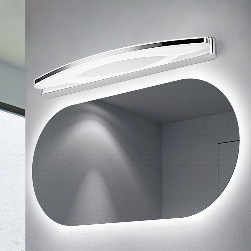 Arisha minimalist Oval oglindă aplică de perete, crom, dormitor/Bathroom, pentru baie
