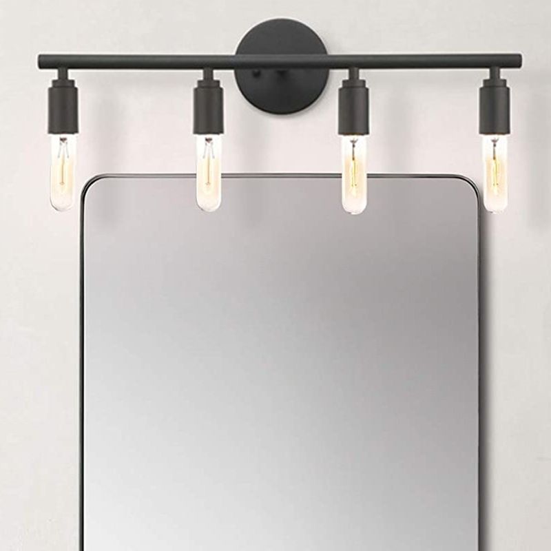 Silva modern aplică de perete din sticlă, negru, baie, 3/4 Light, pentru oglindă