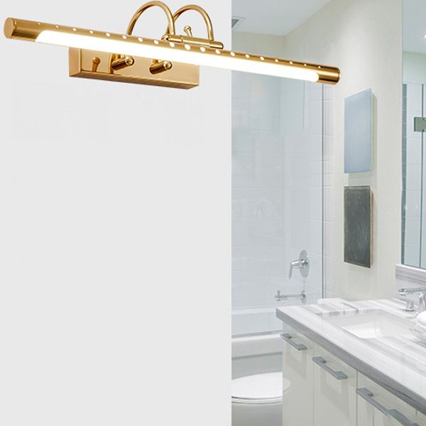 Tiffany modern Linear oglindă aplică de perete, auriu, Bathroom/Kitchen, pentru bucătărie, pentru baie