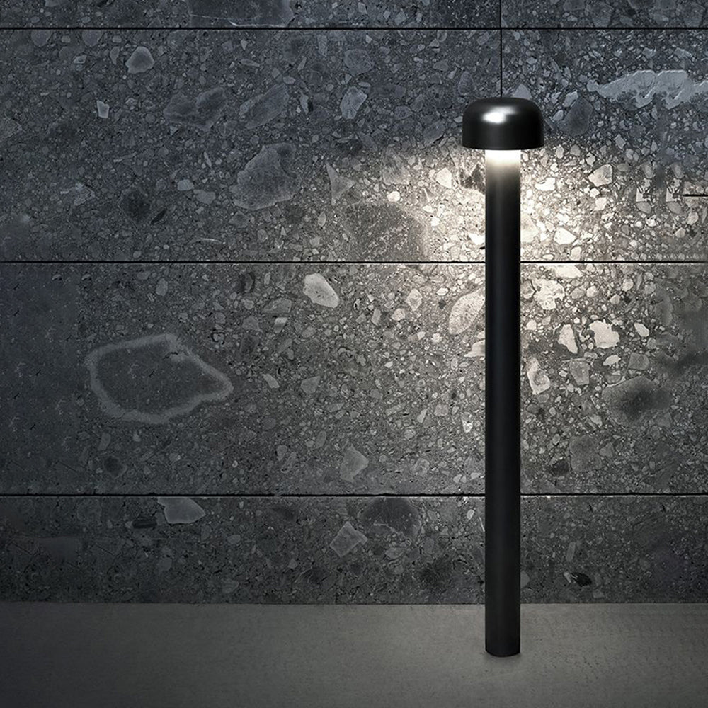 Ray lampă de drum pentru exterior modernă, metalică, în formă de ciupercă, argintiu/negru