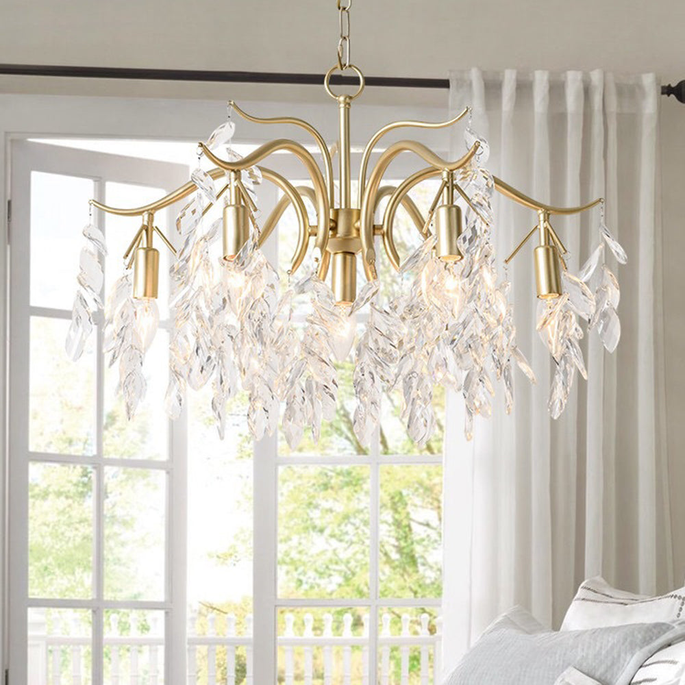 Kristy de lux Wisteria floare cristal candelabru