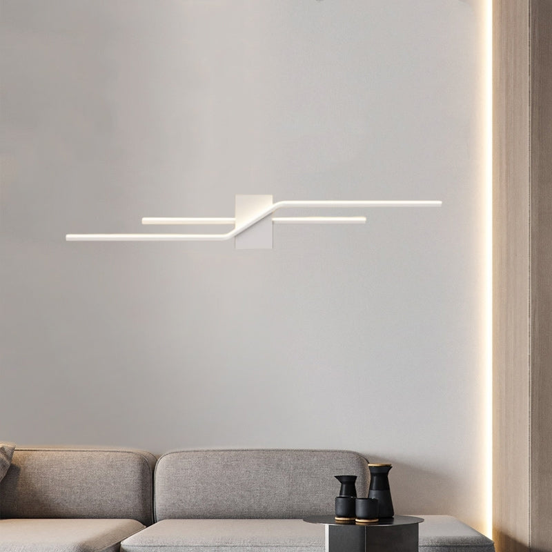 Arisha aplică de perete din metal, minimalistă, liniară, pentru zona oglinzii