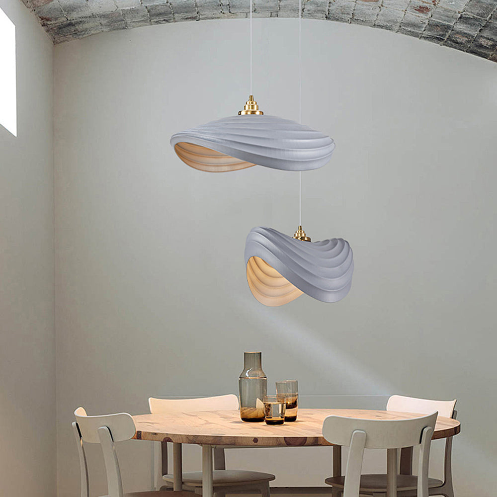 Ritta Wabi-Sabi Minimalism Ripple lampă suspendată, Rășină & metal