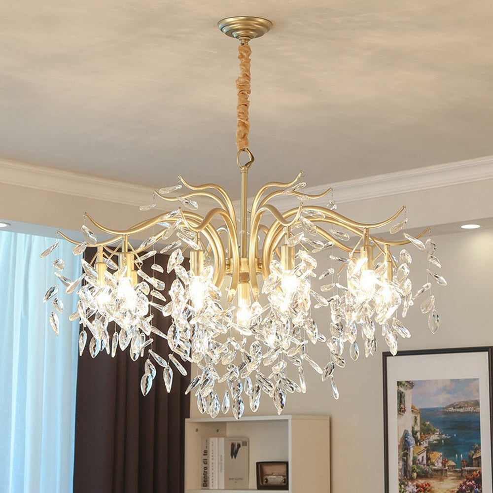 Kristy de lux Wisteria floare cristal candelabru