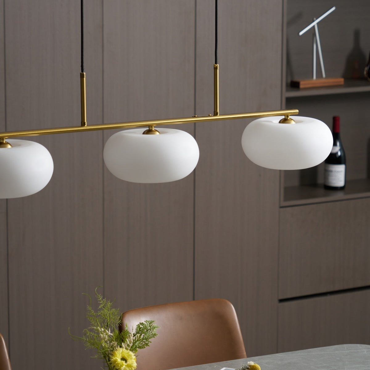 Candy Cream Cluster lampă suspendată 3 surse de lumină, în culoare crem