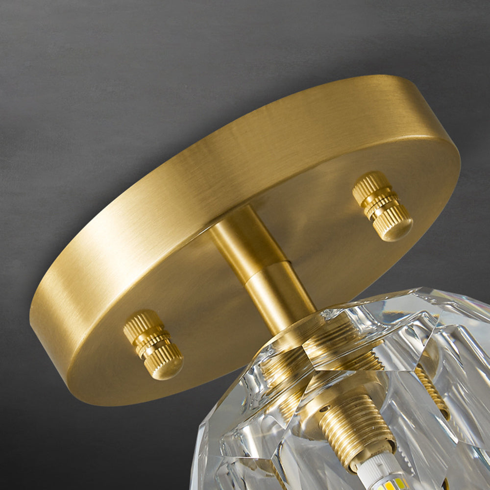 Kristy de lux Diamant metal/ plafonieră aplicată, Culoarea aurie