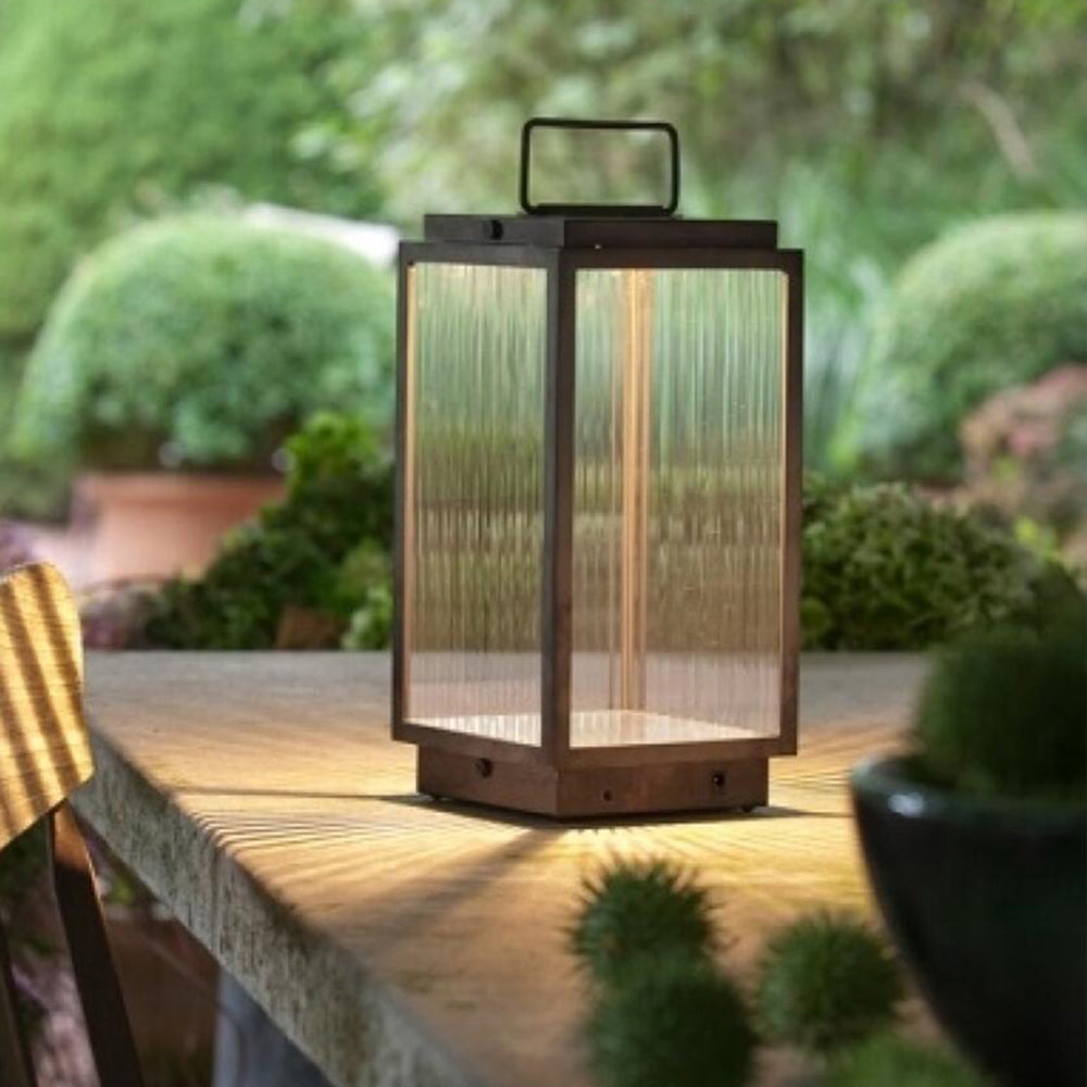 Ray lampadar minimalist cu conexiune electrică fixă pentru exterior, negru
