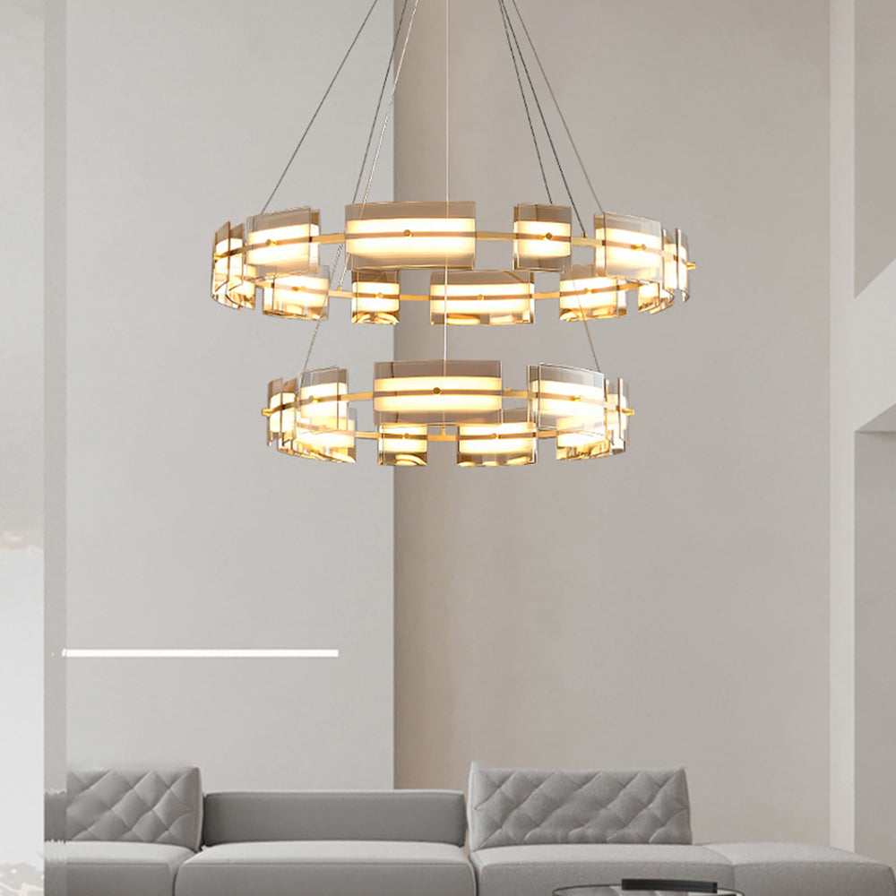 Arisha lampă suspendată minimalistă metal neagră cu finisaj auriu