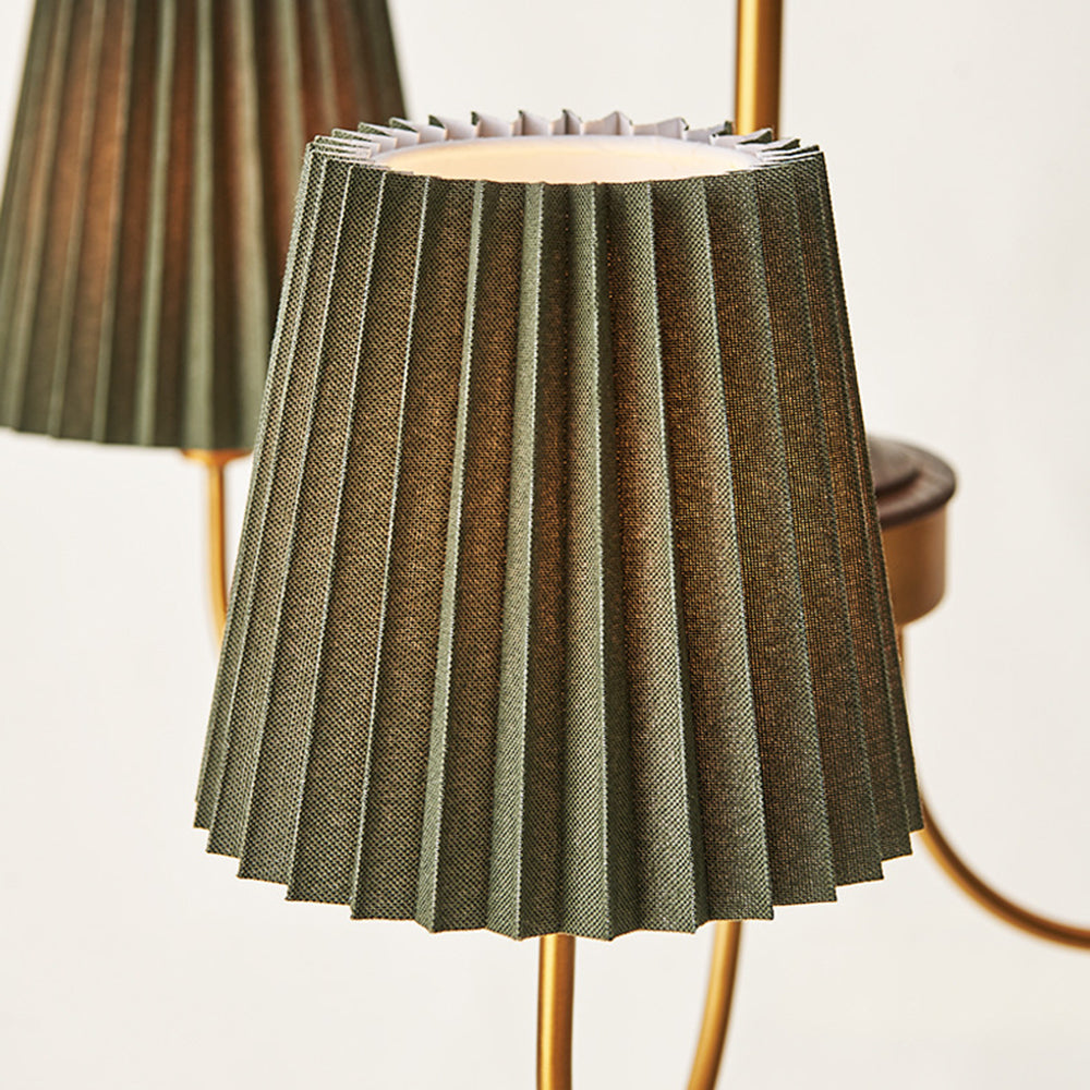 Silva candelabru  modern Retro din stofă, alb/verde
