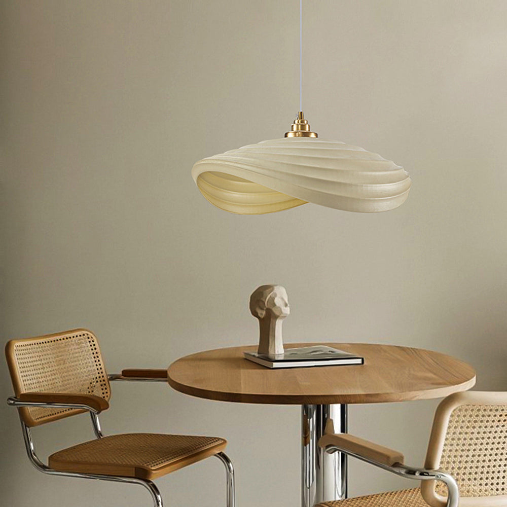 Ritta Wabi-Sabi Minimalism Ripple lampă suspendată, Rășină & metal