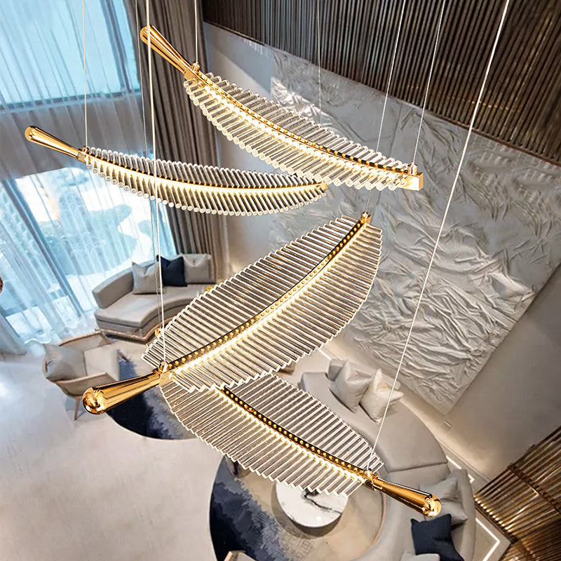 Arisha lampă suspendată din metal, nordică, de lux, LED, pentru hotel și living