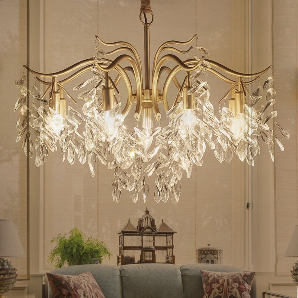 Kristy de lux Wisteria floare cristal candelabru