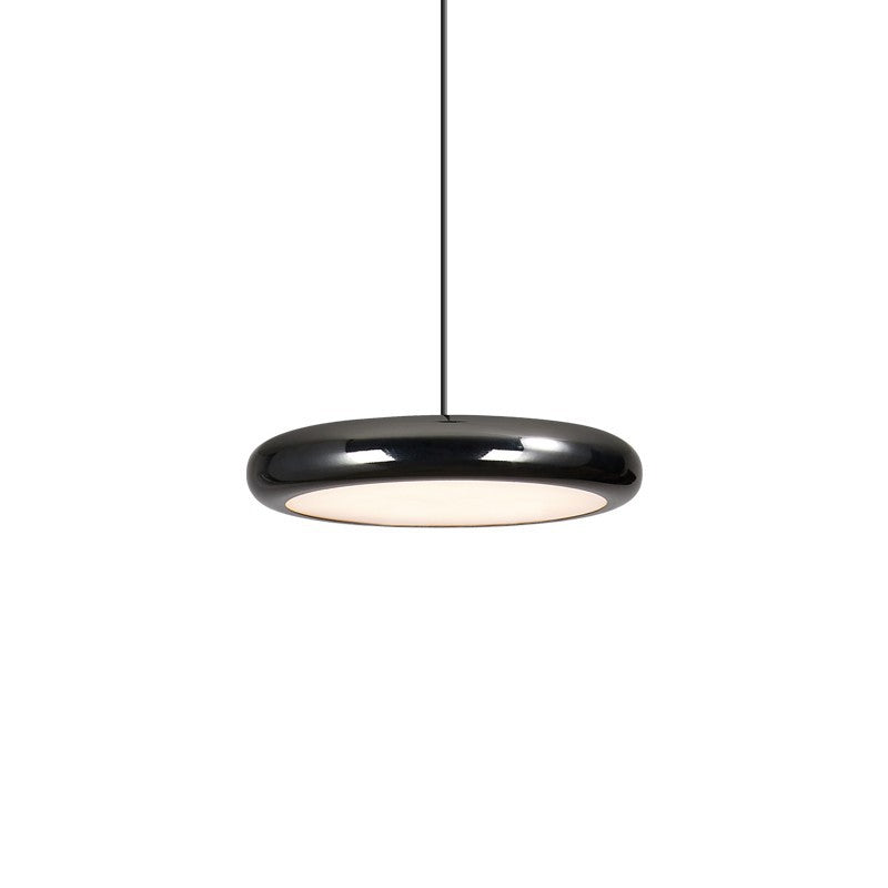 Aria lampă suspendată roșie și neagră și argintie din metal, modernă, minimalistă, pentru dormitor