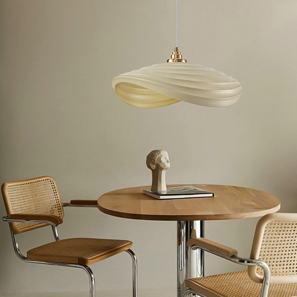 Ritta Wabi-Sabi Minimalism Ripple lampă suspendată, Rășină & metal