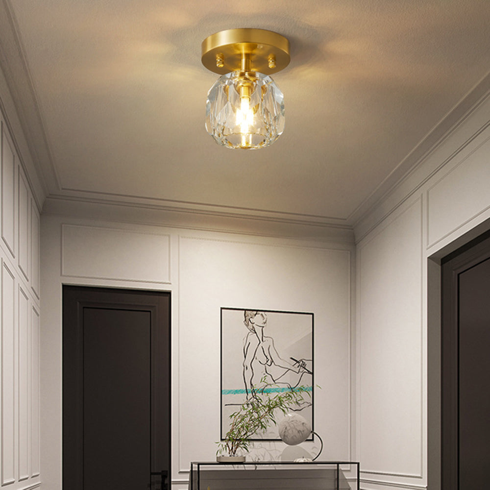 Kristy de lux Diamant metal/ plafonieră aplicată, Culoarea aurie