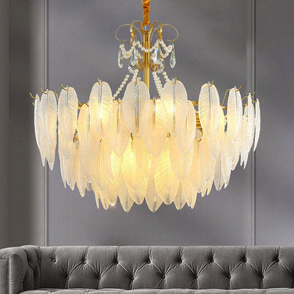 Kristy candelabru Elegant Pearl/sticlă/metal, alb