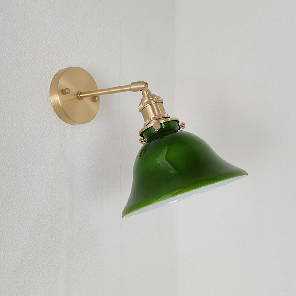 Tiffany Vintage Foldable aplică de perete, Verde/alb
