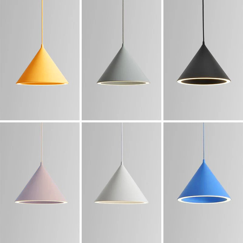Aria Funnel-formă Colourful LED lampă suspendată