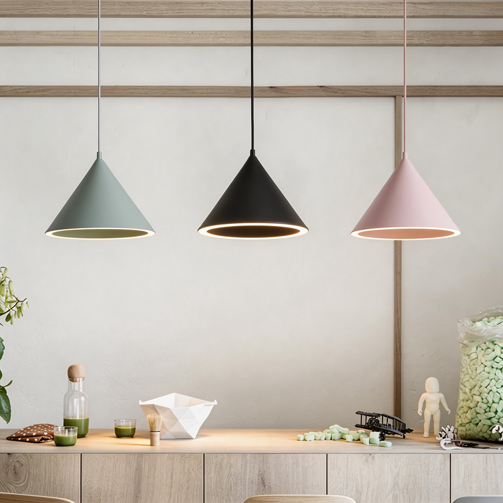 Aria Funnel-formă Colourful LED lampă suspendată