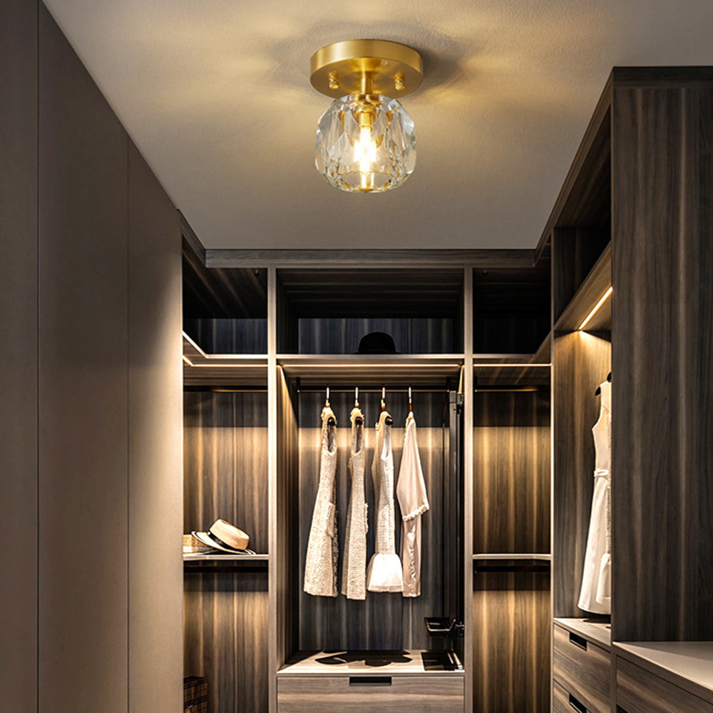 Kristy de lux Diamant metal/ plafonieră aplicată, Culoarea aurie