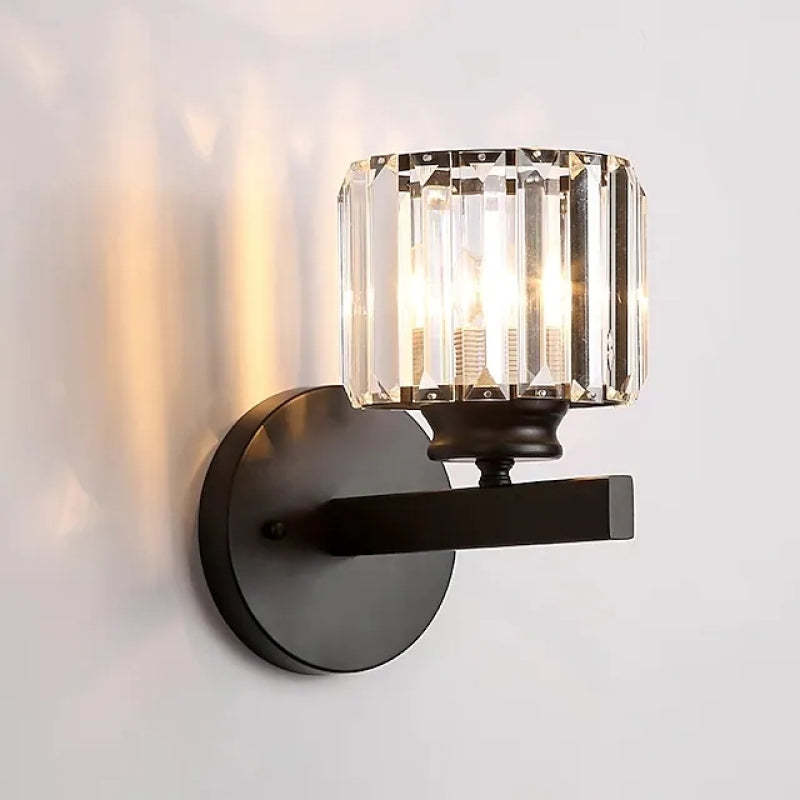 Arisha aplică de perete din cristal, modernă, LED, pătrată, rotundă