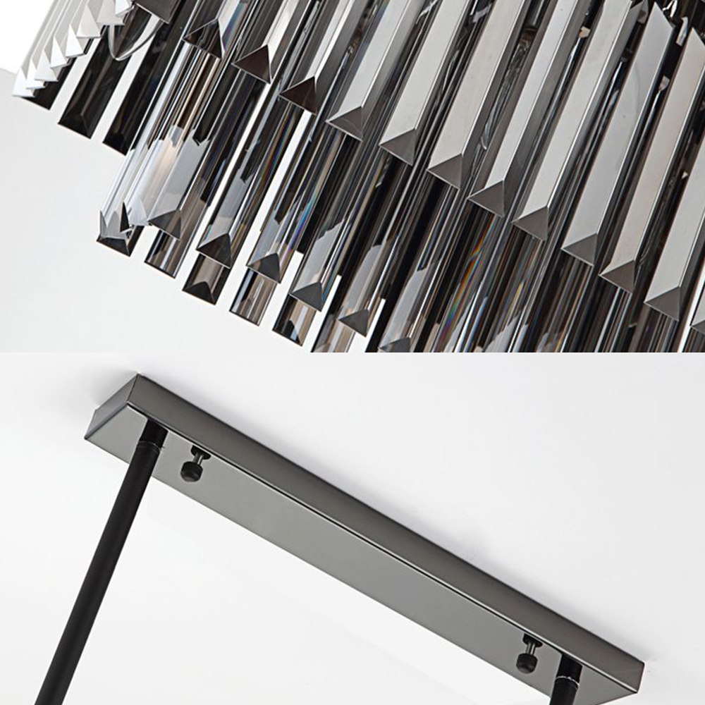 Kristy Design lampă suspendată Dreptunghiulară din metal, neagră