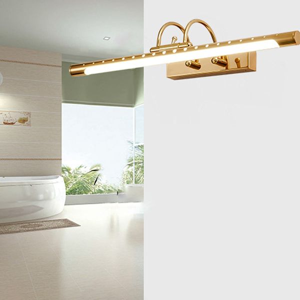 Tiffany modern Linear oglindă aplică de perete, auriu, Bathroom/Kitchen, pentru bucătărie, pentru baie