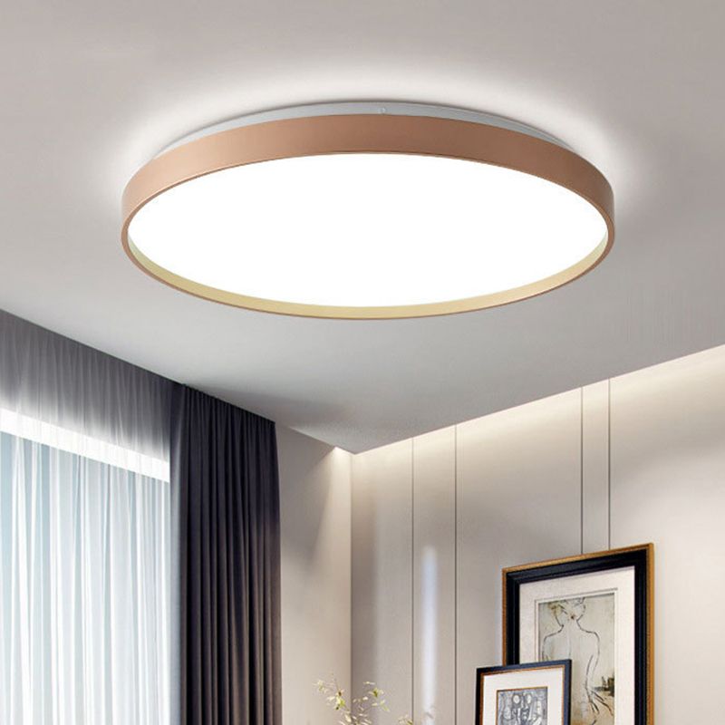 Arisha plafonieră Aplicată minimalistă Rotundă din metal, alb/Cafea/Gri/Aur