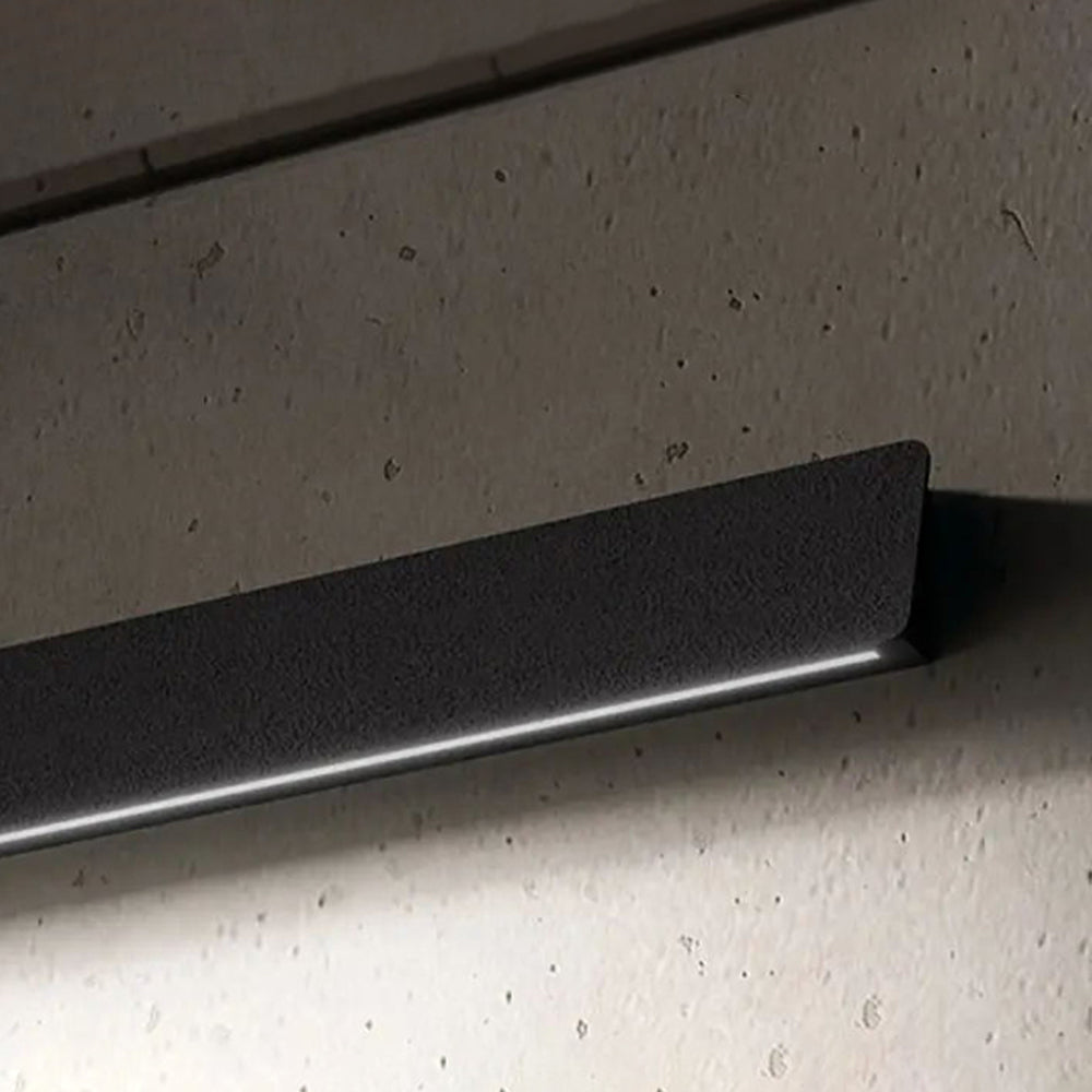 Ray aplică de perete pentru exterior industrial liniară din metal, negru/alb