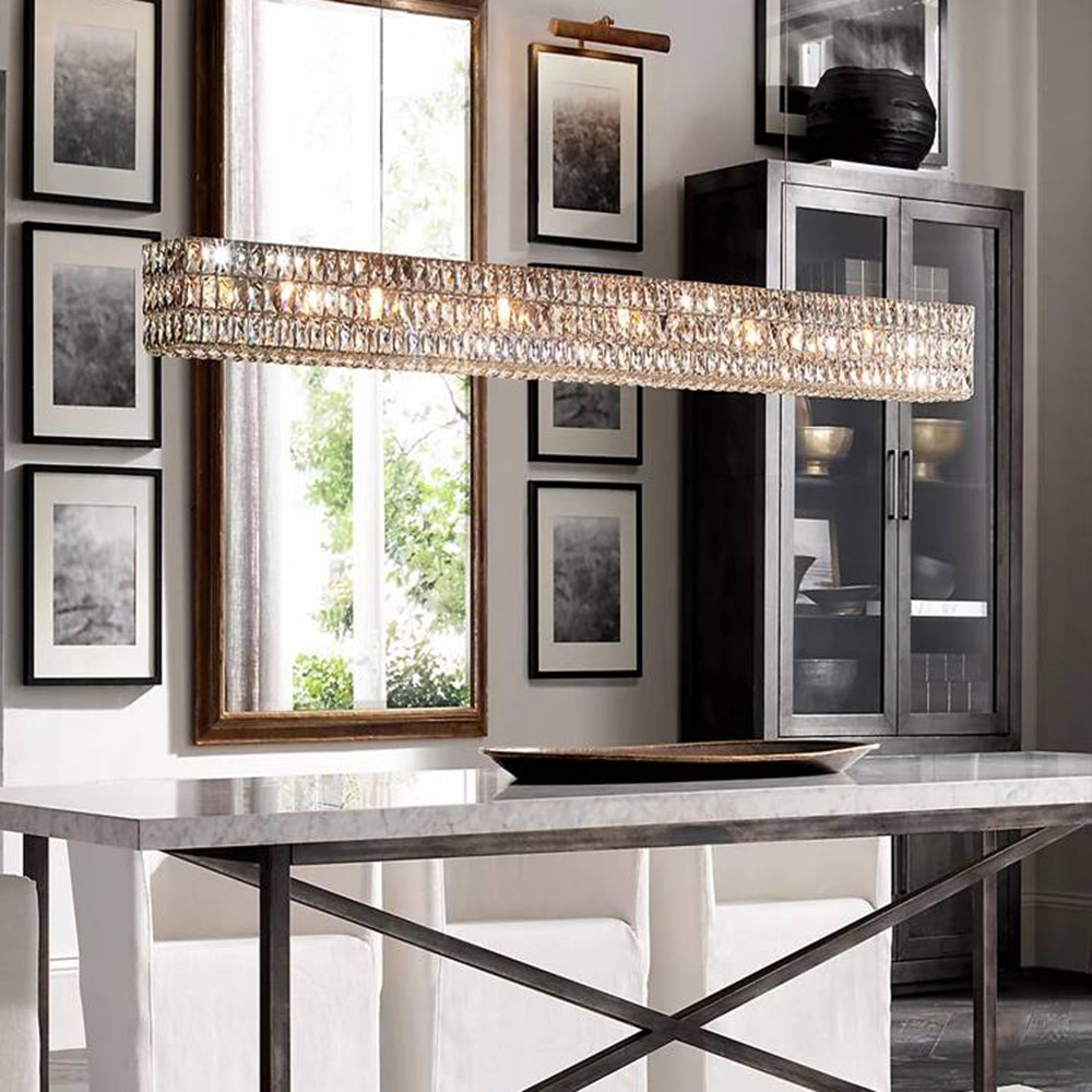 Kristy candelabru Lux cristal Rectangular, 2 Culoare
