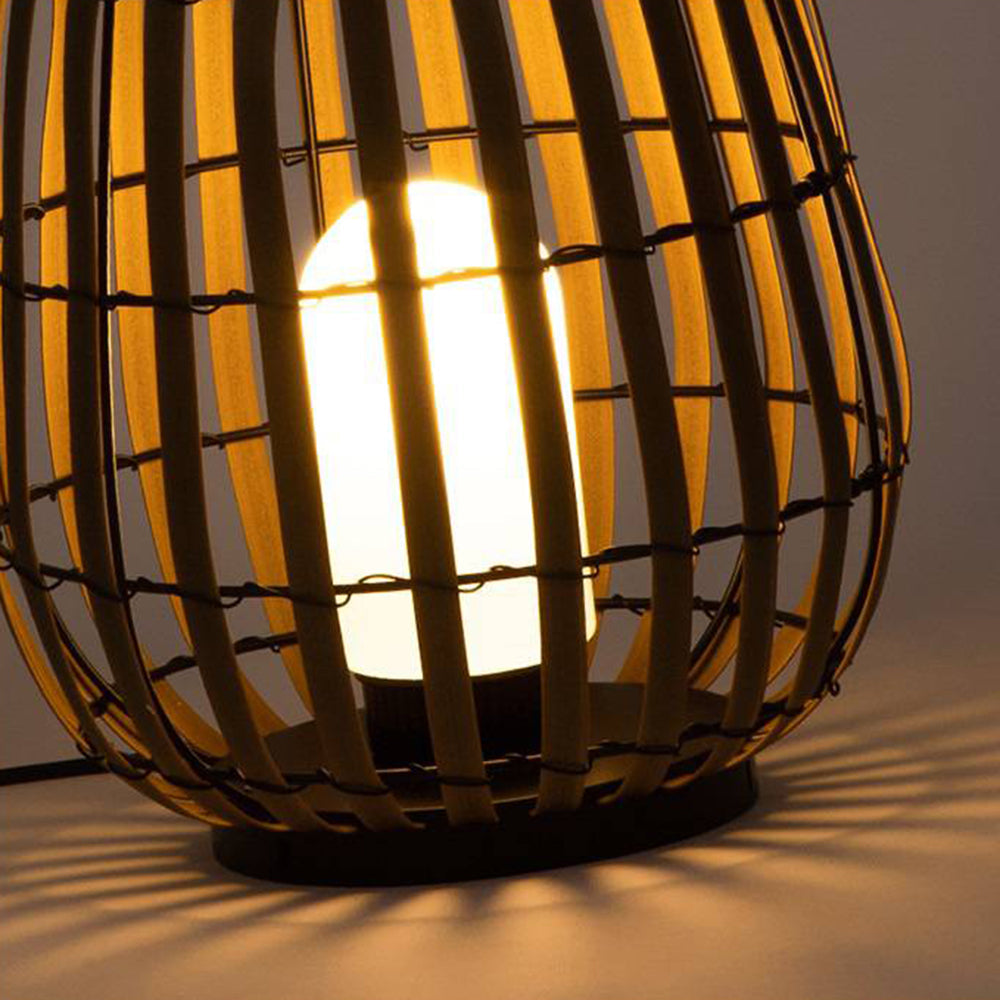 Ray Retro Lantern lampadar Solar/Reîncărcabil pentru exterior Maro