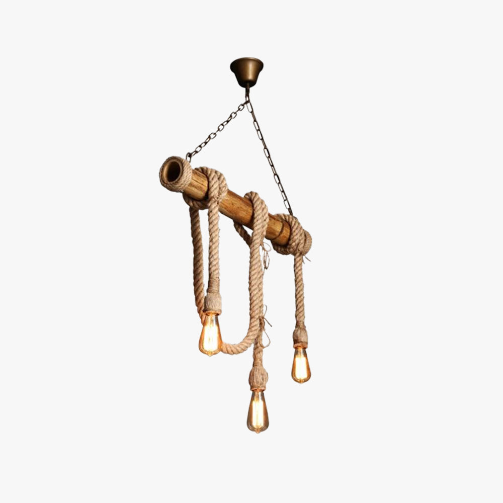 Silva lampă suspendată retro vintage din rășină, culoare flaxen