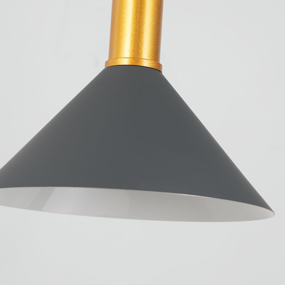 Arisha lampă suspendată modernă minimalistă conică industrială, albastru, metal