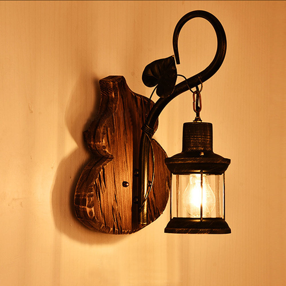 Epoch aplică de perete Cucurbits/Candle Vintage, lemn/metal, dormitor