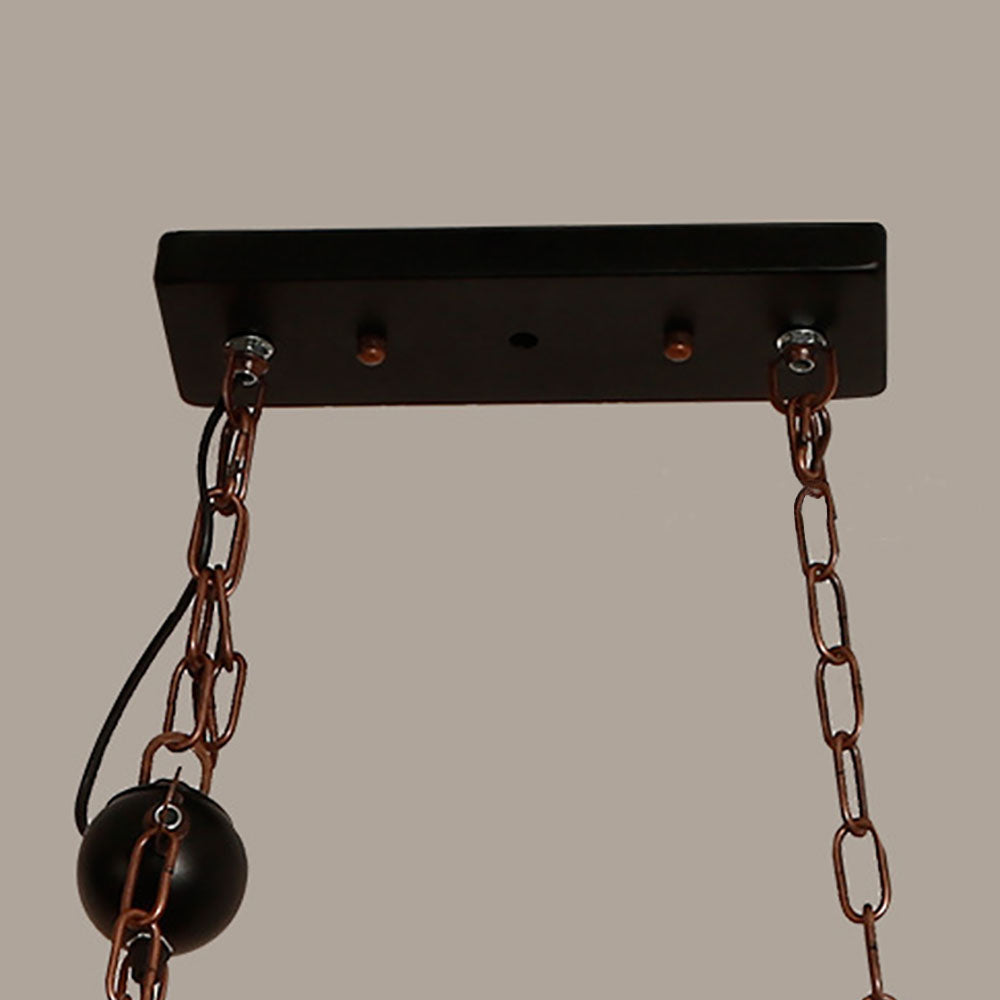 Epoch lampă suspendată Farmhouse Guitar, metal/lemn, lemn de nuc