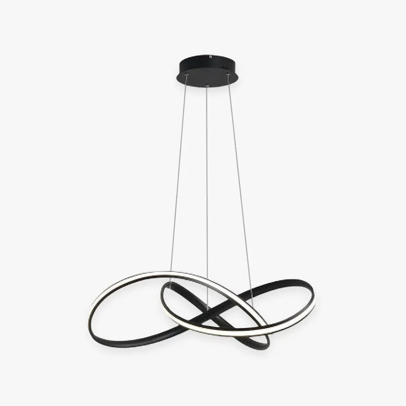 Arisha lampă suspendată linear modern, /metal, alb/negru, Sufragerie
