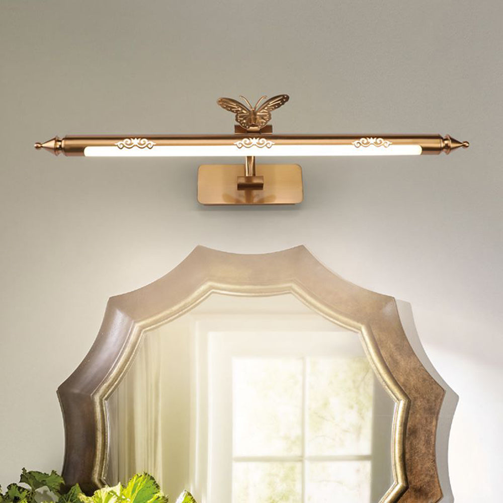 Arisha Retro Butterfly metal/ aplică de perete, Champagne auriu