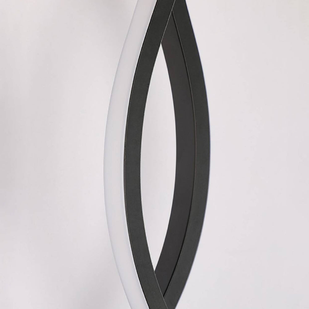 Arisha val modern Simple aplică de perete, alb & negru