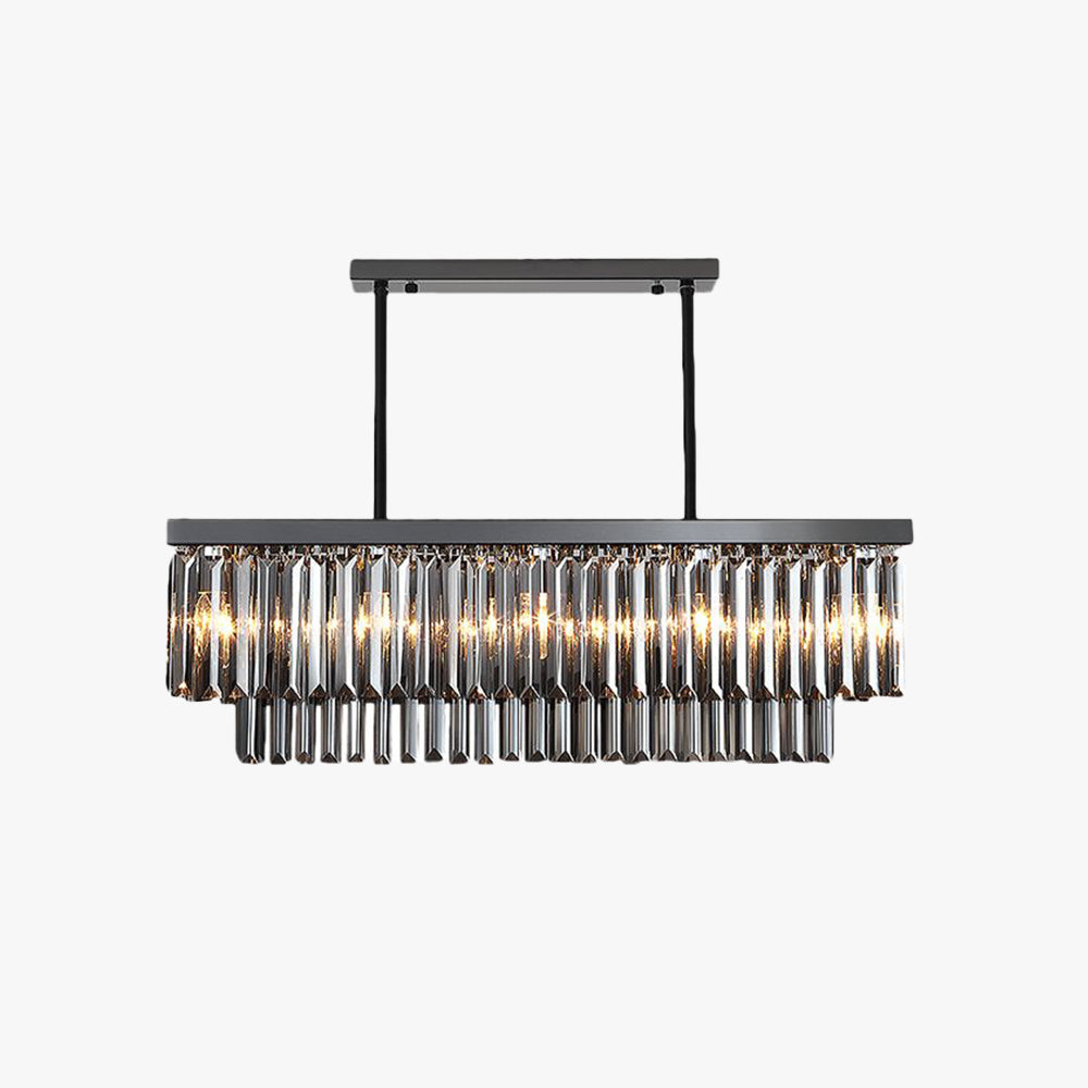 Kristy Design lampă suspendată Dreptunghiulară din metal, neagră