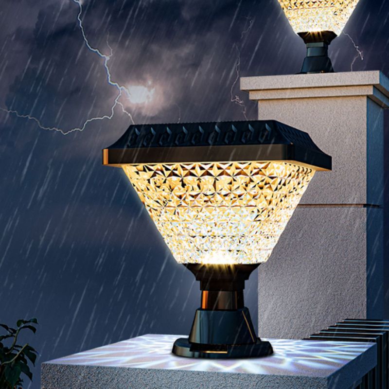 Ray modern Geometry Outdoor lampadar, negru