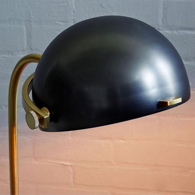 Eryn lampadar Semi Circular Retro/minimalist, metal/marmură, negru, dormitor