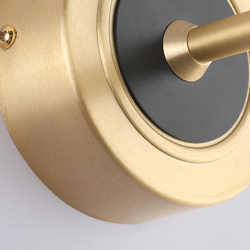 Arisha aplică de perete Vintage Linear metal, negru/Aur