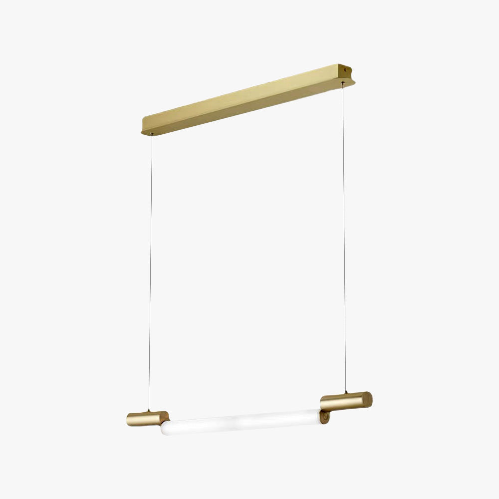 Arisha lampă suspendată liniară minimalistă din aluminiu/PVC, aur