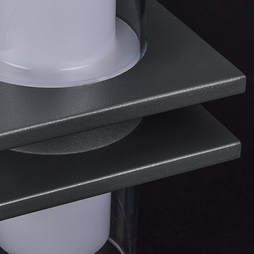 Ray aplică de perete pentru exterior modern 2 surse de lumină negru