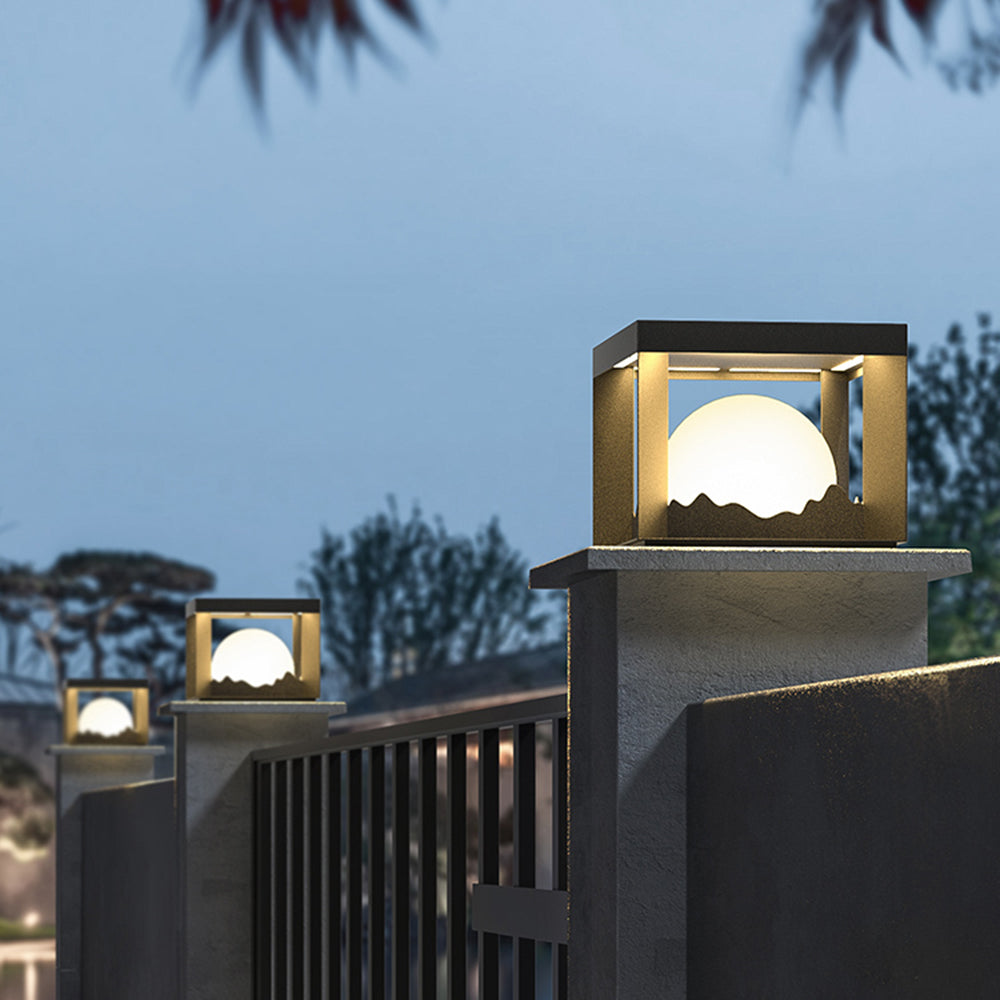 Ray modern Mountain metal Outdoor Lamp, lumină caldă